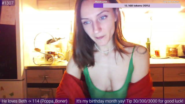 Gallery image thumbnail from Beth_'s myfreecams stream on, 03/09/2023, 24:56 image 1 of 20