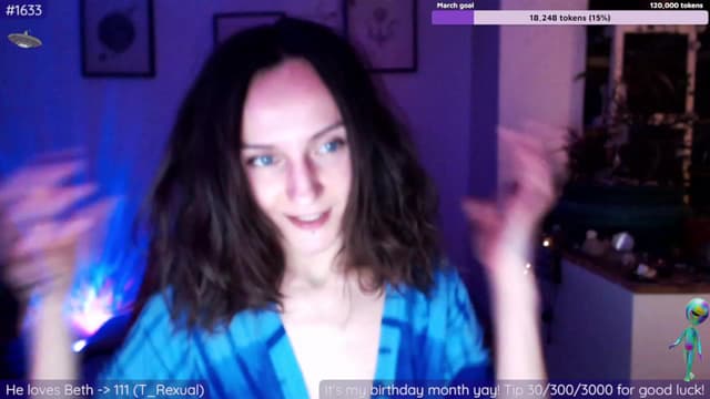 Gallery image thumbnail from Beth_'s myfreecams stream on, 03/14/2023, 22:33 image 6 of 20