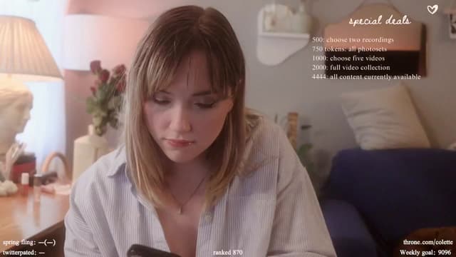 Gallery image thumbnail from Femme's myfreecams stream on, 04/18/2024, 17:19 image 3 of 20