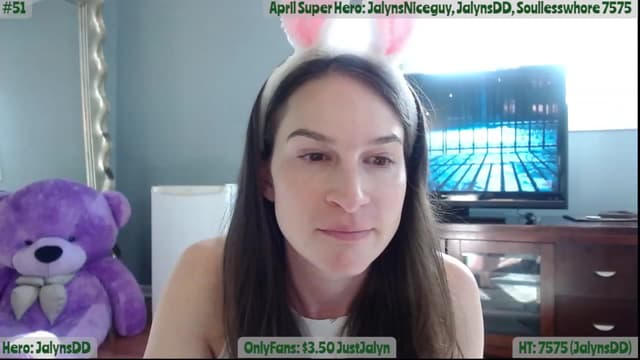 Gallery image thumbnail from Jalyn's myfreecams stream on, 04/09/2023, 16:25 image 2 of 20