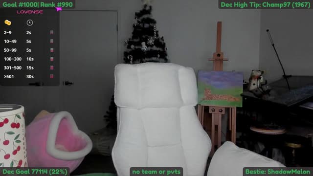 Gallery image thumbnail from Melon's myfreecams stream on, 12/20/2025, 23:01 image 17 of 20