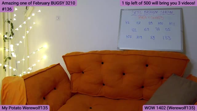 Gallery image thumbnail from SkyV_'s myfreecams stream on, 02/05/2025, 20:50 image 18 of 20